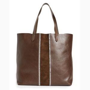 Madewell leather transport tote